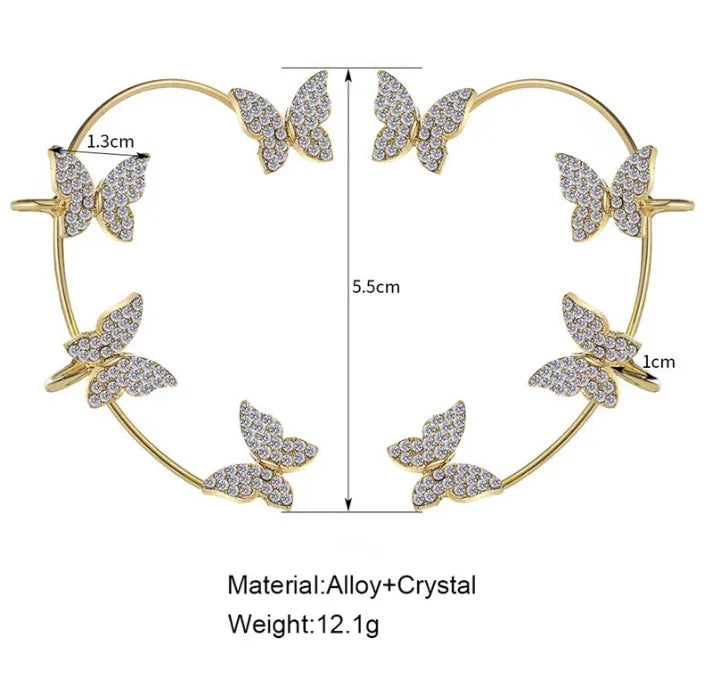Butterfly Ear Cuffs(Pack of 2 pieces)™