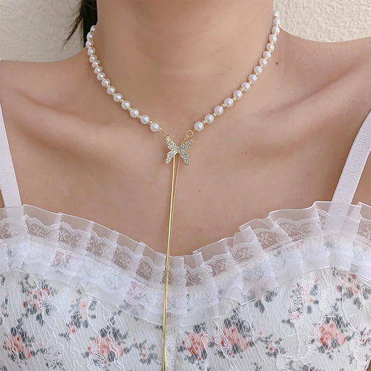 Butterfly Pearl Necklace™