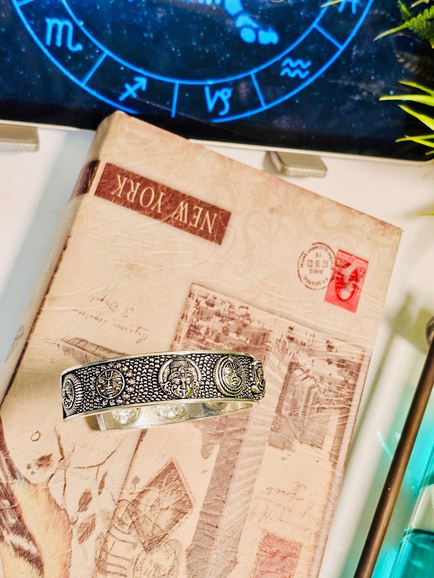 Silver Plated Hanuman Ji Kada